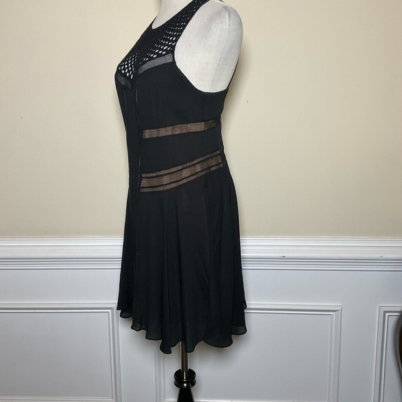 A.L.C. Elin Black Silk Sleeveless Mini Dress With Nude Lining Size 6 - Picture 2 of 7